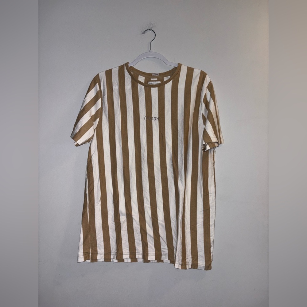 Denim & Flower - Beige Striped Tee (Men’s)